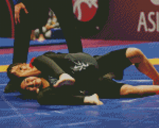 Women Grappling Diamond Painting