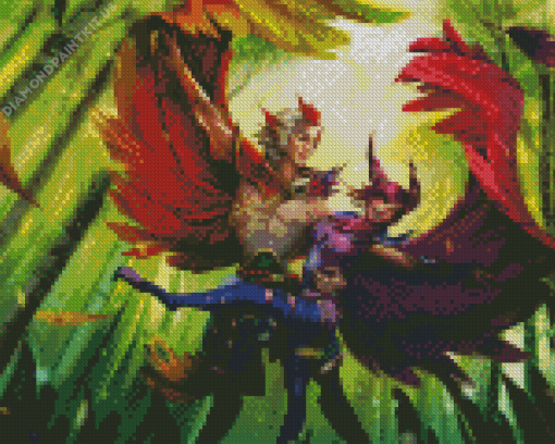 Xayah Rakan Wings Diamond Painting