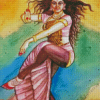 Bharatanatyam Dancer Diamond Painting