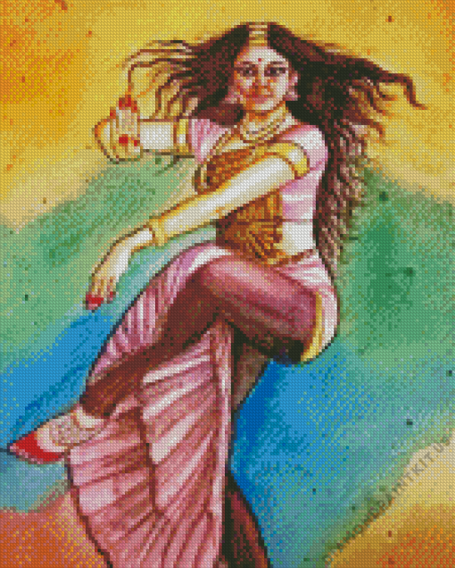 Bharatanatyam Dancer Diamond Painting