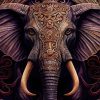 Black and Gold Indian Elephant Diamond Painting