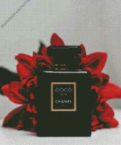 Black Chanel Bottle Diamond Painting