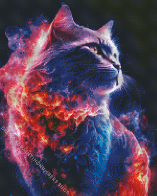 Cat Galaxy Diamond Painting