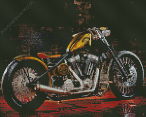 Chopper Bike Diamond Painting