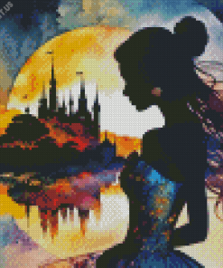 Cinderella Silhouette Diamond Painting