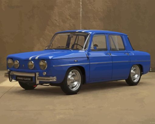 Classic Renault 8 Car Diamond Painting