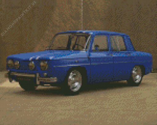 Classic Renault 8 Car Diamond Painting