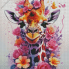 Floral Giraffe Diamond Painting