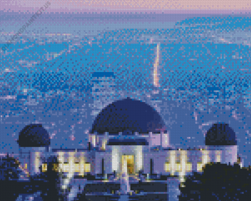 Griffith Observatory Diamond Painting