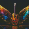 Guitar With Wings Diamond Painting