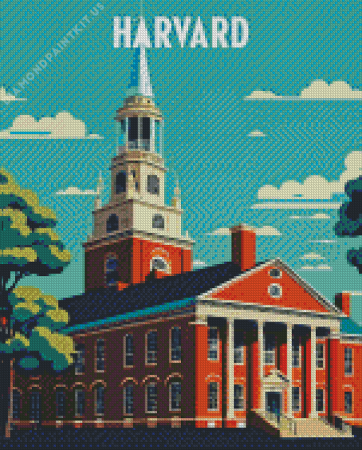 Harvard University Poster Diamond Painting