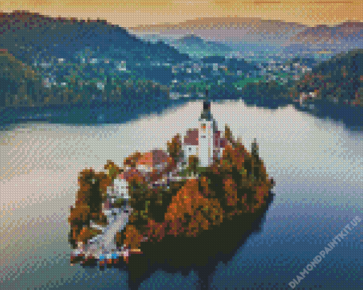 Lake Bled Diamond Painting
