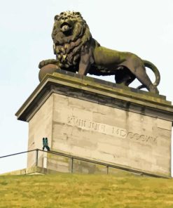 Belgium Lions Mound Diamond Painting