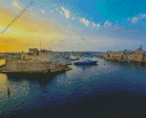 Malta Harbor Diamond Painting