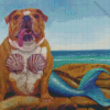 Mermaid Dog Diamond Painting