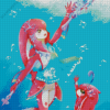 Mipha and Sidon Diamond Painting