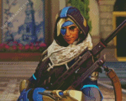 Overwatch Ana Diamond Painting