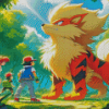 Pokemon Anime Arcanine Diamond Painting