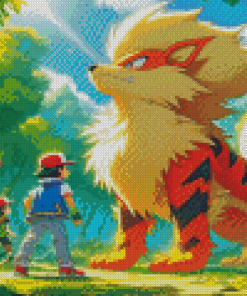 Pokemon Anime Arcanine Diamond Painting