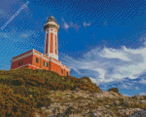 Punta Carena Lighthouse Diamond Painting