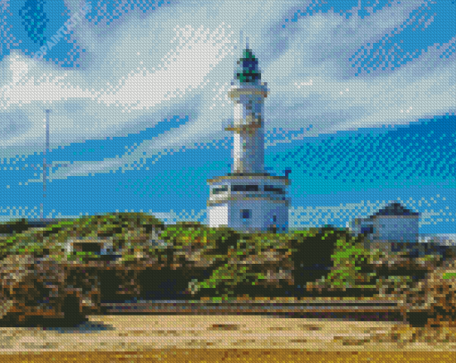 Queenscliff White Lighthouse Diamond Painting