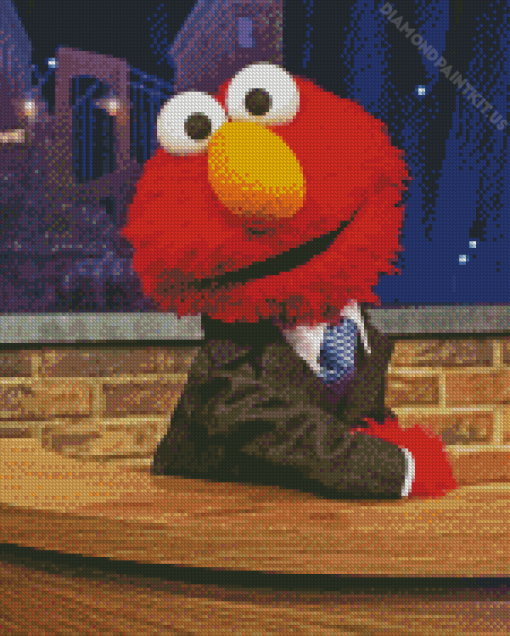 Sesame Elmo Diamond Painting