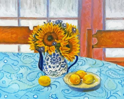 Sunflowers and Lemons Diamond Painting