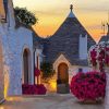 Sunset Alberobello Diamond Painting