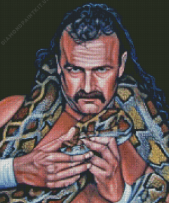 The Wrestler Jake The Snake Diamond Painting