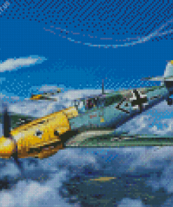 WWII Bf 109 Aircraft Diamond Painting