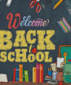 Welcome Back To School Diamond Painting
