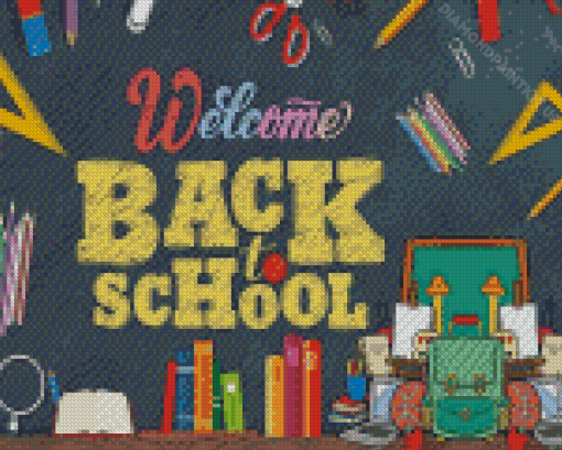 Welcome Back To School Diamond Painting