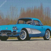 Blue 1960 Corvette Diamond Painting