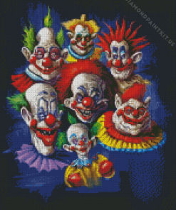 Clowns Space Diamond Painting