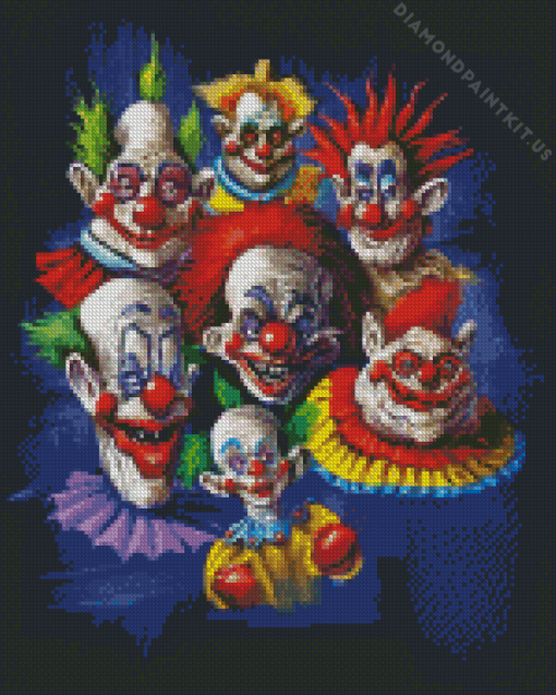 Clowns Space Diamond Painting