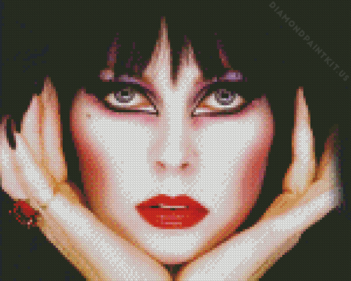 Elvira Mistress Of The Dark Makeup Diamond Painting