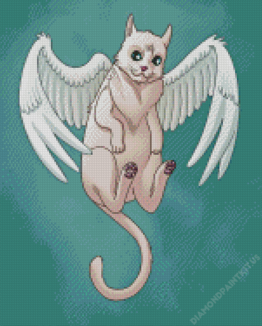 Flying Cat Diamond Painting