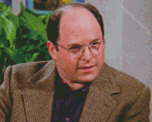 George Costanza Character painting by diamonds