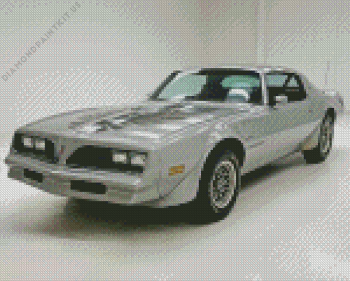 Grey 1978 Trans Am Diamond Painting