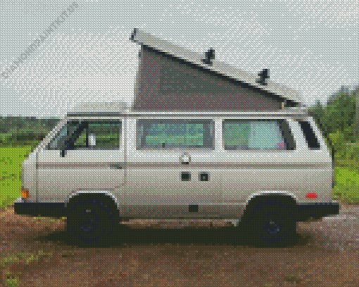 Grey VW T3 Westfalia Diamond Painting