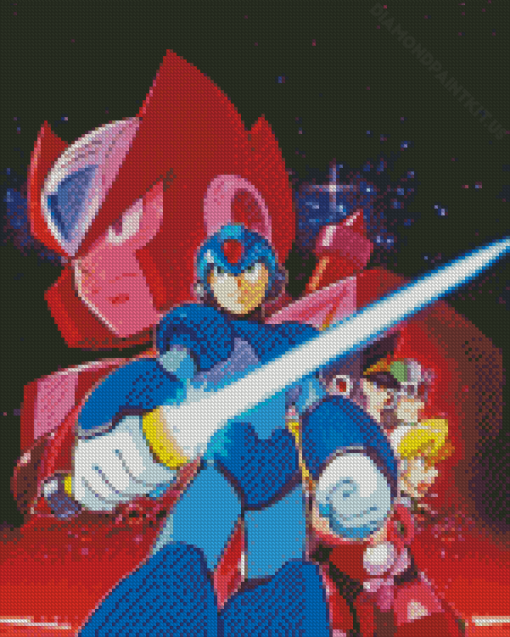 Mega Man X6 Diamond Painting