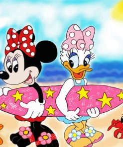 Minnie Mouse and Daisy Duck Diamond art