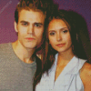 Paul Wesley And Nina Dobrev Diamond Painting