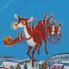 Rudolph the Red Nosed Reindeer Diamond Painting
