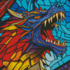 Stained Glass Dragon Diamond Painting