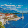 Tivat town in Montenegro Diamond Painting Art