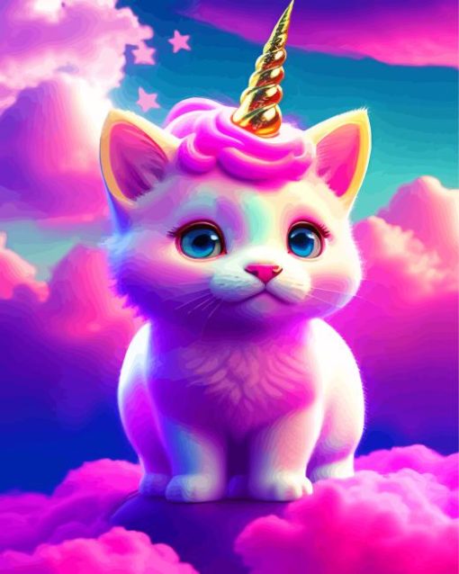 Unicorn Cat Diamond Painting