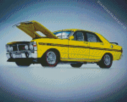 Yellow Ford XY Falcon GT Diamond Painting