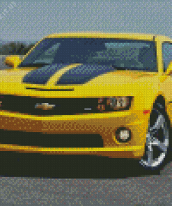 Yellow Camaro Diamond Painting