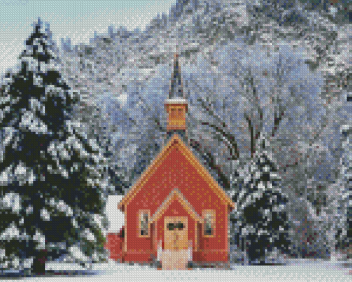 Yosemite Chapel Diamond Painting